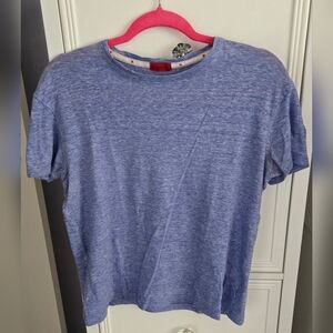 Isaia Blue Short Sleeve Tee